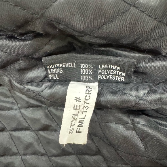 First Manufacturing Company FMC Leather Motorcycle Jacket Superstar Women Large - Picture 5 of 10